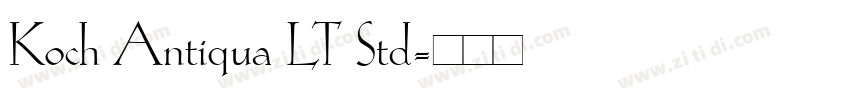 Koch Antiqua LT Std字体转换